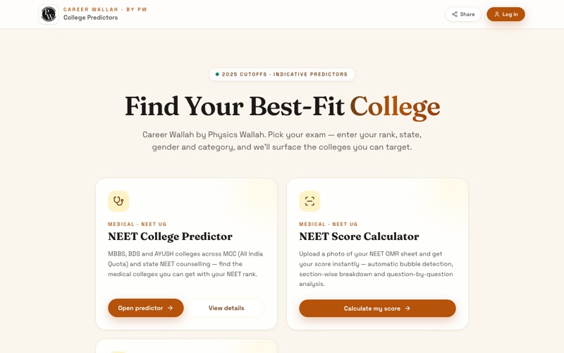 Career Wallah — live site