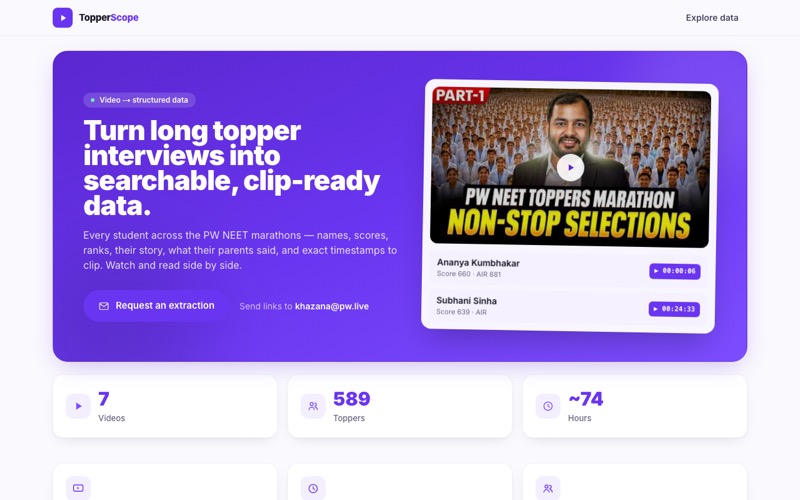 YT Transcription — live site